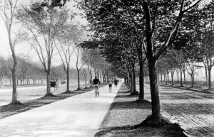 America's first bike path, designed by Olmsted in 1894. (Credit: http://www.nycgovparks.org/about/history/bicycling) 